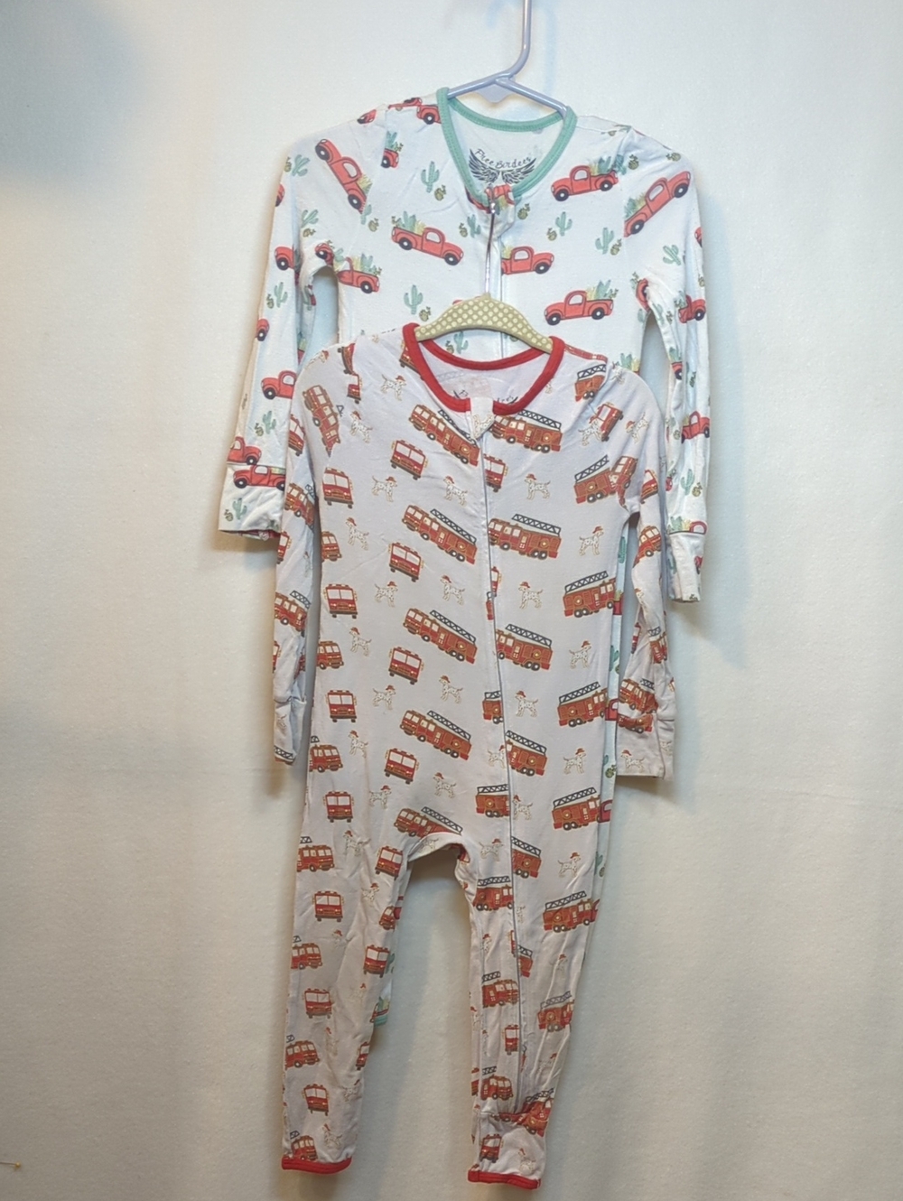Free Birdees Toddler Sleepers - Fire Trucks And Pickup Trucks